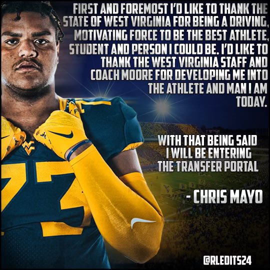WVU Loses Another OL To The Transfer Portal | Blue Gold Sports
