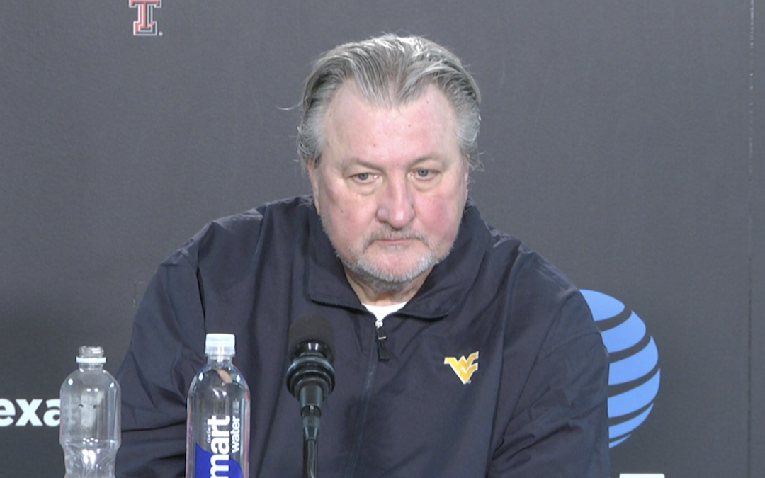 WATCH WVU head coach Bob Huggins discusses win over Texas Tech Blue