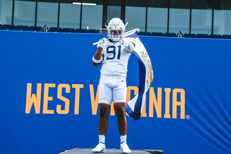 2024 defensive edge commits to WVU over Pitt Blue Gold Sports
