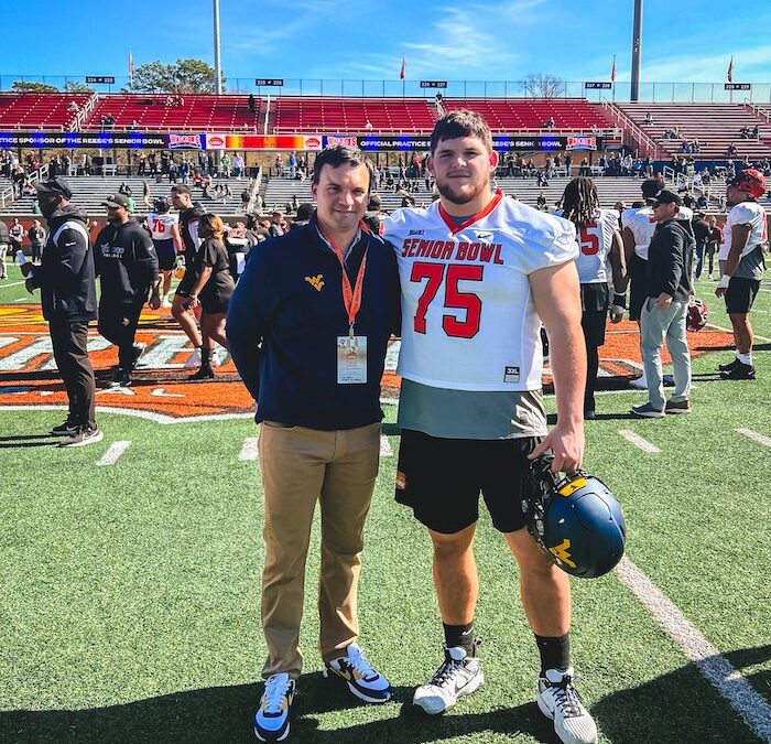 Zach Frazier gives update on rehab from injury during Senior Bowl
